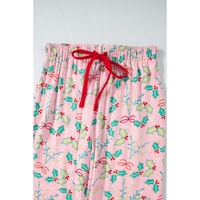 Multicolour Floral Christmas Pajamas Set - XL thumbnail