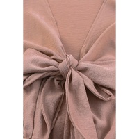 Azura Exchange Tie Knot Puff Long Sleeve Romper - XL thumbnail