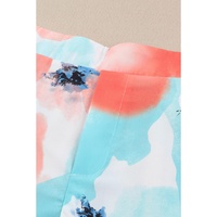 Azura Exchange Water Marbling Print Lace Trim Shorts - 12 US thumbnail