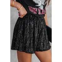 Azura Exchange Sequin High Waist Casual Shorts - L thumbnail