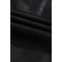 Black V Crossover High Waist Pocketed Leggings - L thumbnail