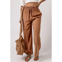 Azura Exchange Elastic Waist Casual Wide Leg Pants - S thumbnail