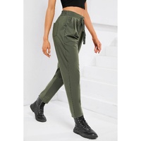 Azura Exchange Elastic Drawstring Waist Pants - S thumbnail