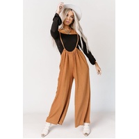 Azura Exchange Wide Leg Suspender Pants - L thumbnail