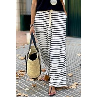 Azura Exchange Striped Wide Leg Pants - M thumbnail