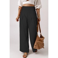 Azura Exchange Wide Leg Smocked Waistband Pants - L thumbnail
