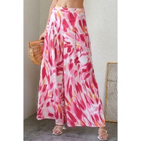 Azura Exchange Abstract Floral Print Wide Leg Pants - 12 US thumbnail