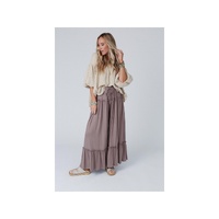 Azura Exchange Frilled Drawstring High Waist Wide Leg Pants - S thumbnail