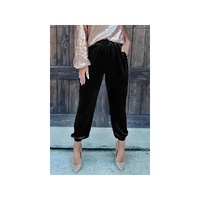 Azura Exchange Luxurious Velvet Jogger Pants - L thumbnail