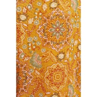 Yellow Bohemian Floral Print Pocketed Wide Leg Pants - M thumbnail