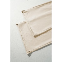 Apricot Loop Drawstring Casual Wide Leg Pants - S thumbnail