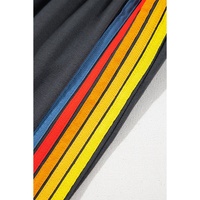 Dark Grey Counting Rainbows High Waist Sweatpants - L thumbnail