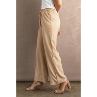 Azura Exchange Drawstring Waist Crinkled Wide Leg Pants - XL thumbnail