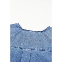 Azura Exchange Raw Edge Denim Top - M thumbnail