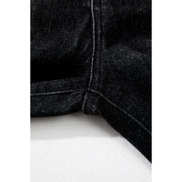 Carbon Grey Mineral Wash Raw Hem High Waist Flared Jeans - 4 US thumbnail