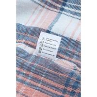 Pink Black/Pink Plaid Flap Pockets Shacket - L thumbnail
