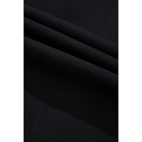 Black Collar Tab Sleeve Zip Up Flap Detail Jacket - 2XL thumbnail