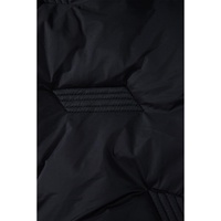 Black Quilted High Neck Zip Up Jacket Vest - 2XL thumbnail