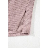 Light Pink Corduroy Flap Pocket Button Up Shacket - M thumbnail