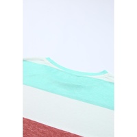 Green Plus Size Colorblock Pullover Top - 2X thumbnail