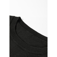 Black Tinsel Merry & Bright Round Neck Plus Size Sweater - 4X thumbnail