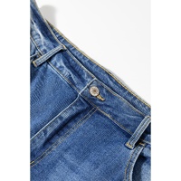 Ashleigh Blue Medium Wash Ripped Edge Flared Plus Size Jeans - 4X thumbnail