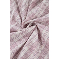 Bonbon Plaid Print Drawstring Hooded Button-up Plus Size Shirt - 2X thumbnail