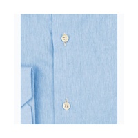 Bagutta Men's Light Blue Linen  Shirt - 42 IT thumbnail