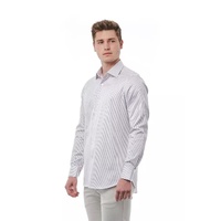 Bagutta Men's White Cotton Shirt - M thumbnail