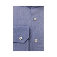 Bagutta Men's Light Blue Cotton Shirt - 2XL thumbnail