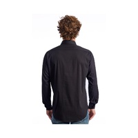 Baldinini Trend Men's Black Cotton Shirt - 44 IT thumbnail