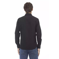 Slim Button-Front Shirt with Italian Collar and Logo Detail 42 IT Men thumbnail