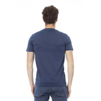 Round Neck Short Sleeve T-shirt with Front Print S Men thumbnail