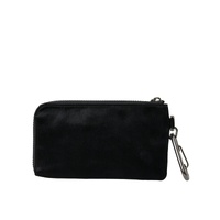 Dolce & Gabbana Men's Black Nylon Logo Plaque Keyring Pouch Clutch Bags - One Size thumbnail