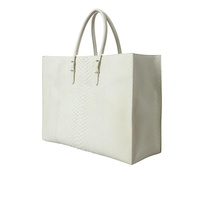 Balenciaga Women's Chic Python Leather Tote in White & Yellow - One Size thumbnail
