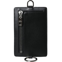 Dolce & Gabbana Men's Black Calf Leather Lanyard Logo Card Holder  Wallet - One Size thumbnail