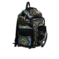 Dolce & Gabbana Men's Multicolor Maiolica Print Nylon Backpack Bag - One Size thumbnail