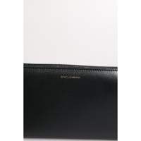 Dolce & Gabbana Men's Black Blue Exotic Leather Embossed Continental Wallet - One Size thumbnail