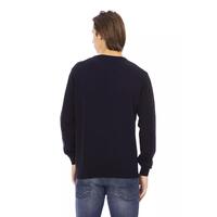 Baldinini Crewneck Sweater with Metal Monogram L Men thumbnail