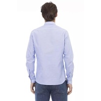 Baldinini Trend Men's Light Blue Cotton Shirt - L thumbnail