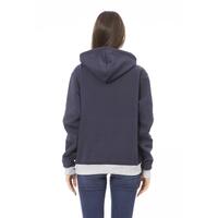 Front Logo Long Sleeve Fleece Hoodie with Maxi Front Pocket L Women thumbnail
