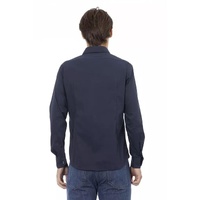 Baldinini Trend Men's Blue Cotton Shirt - L thumbnail