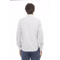 Baldinini Trend Men's Gray Cotton Shirt - XL thumbnail