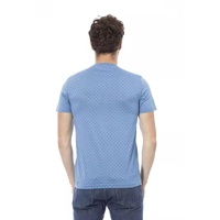 Baldinini Trend Men's Light Blue Cotton T-Shirt - L thumbnail