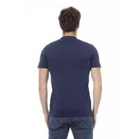 Round Neck Short Sleeve T-shirt with Front Print M Men thumbnail