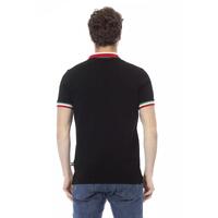 Embroidered Short Sleeve Polo Shirt with Tricolor Collar XL Men thumbnail