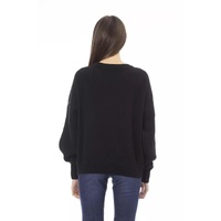 Baldinini Trend Women's Black Wool Sweater - M thumbnail