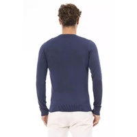 Baldinini Trend Men's Blue Modal Sweater - 52 IT thumbnail