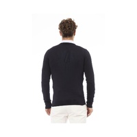 Baldinini Trend Men's Blue Modal Sweater - 48 IT thumbnail