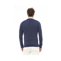 Baldinini Trend Men's Blue Modal Sweater - 52 IT thumbnail
